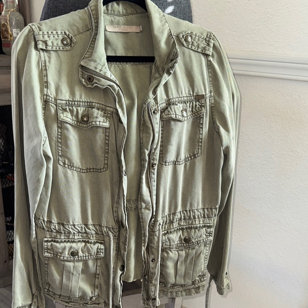 Max Jeans Olive Utility Jacket
